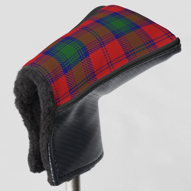 Scottish Colours Clan Lindsay Lindsey Tartan Plaid Golf Head Cover (3/4 Front)