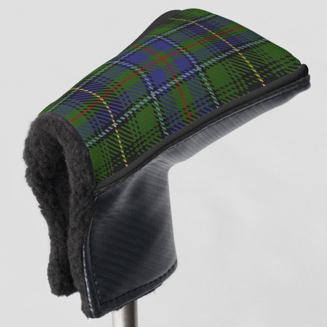 Scottish Colours Clan MacInnes Tartan Plaid Golf Head Cover (3/4 Front)