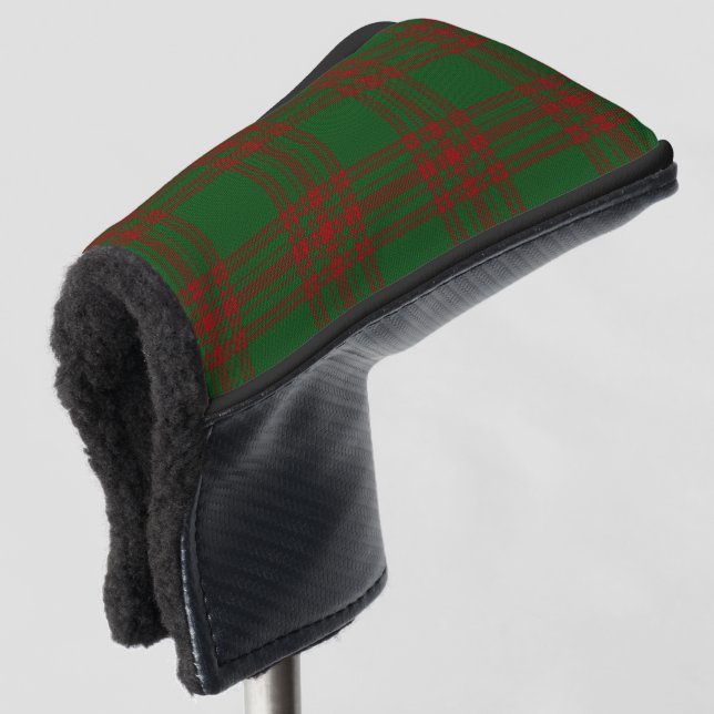 Scottish Colours Clan Menzies Hunting Tartan Plaid Golf Head Cover (3/4 Front)