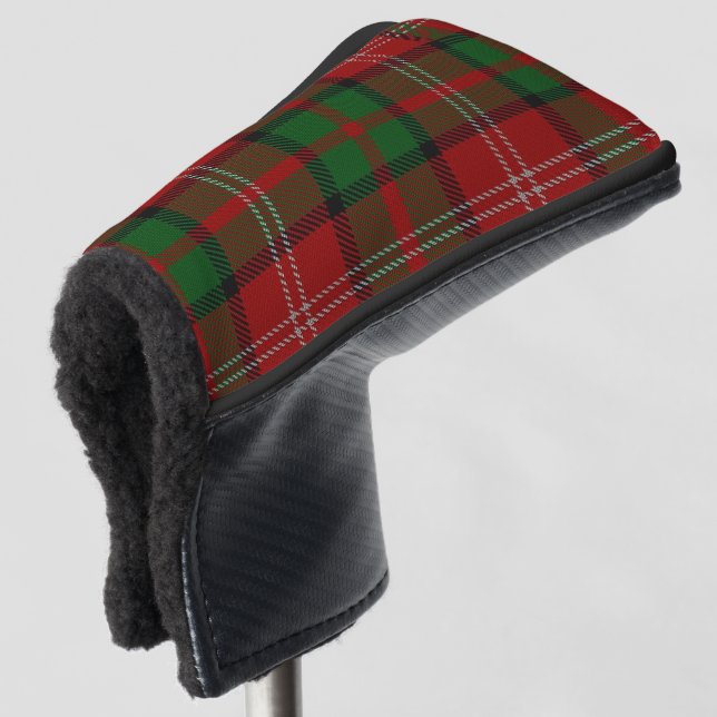 Scottish Colours Clan Nisbet Nesbitt Tartan Plaid Golf Head Cover (3/4 Front)