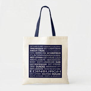 Scottish Counties Tote Bag