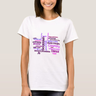 Scottish Country Dance in Pink and Purple T-Shirt