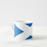 Scottish Cross Scotland Colours Espresso Cup<br><div class="desc">A bold Scottish flag design on a great custom gift.
Embroidery designs are available in a selection of popular colour options.
Use the "Ask this Designer" link to contact us with your special design requests or for some assistance with your customisation needs.</div>