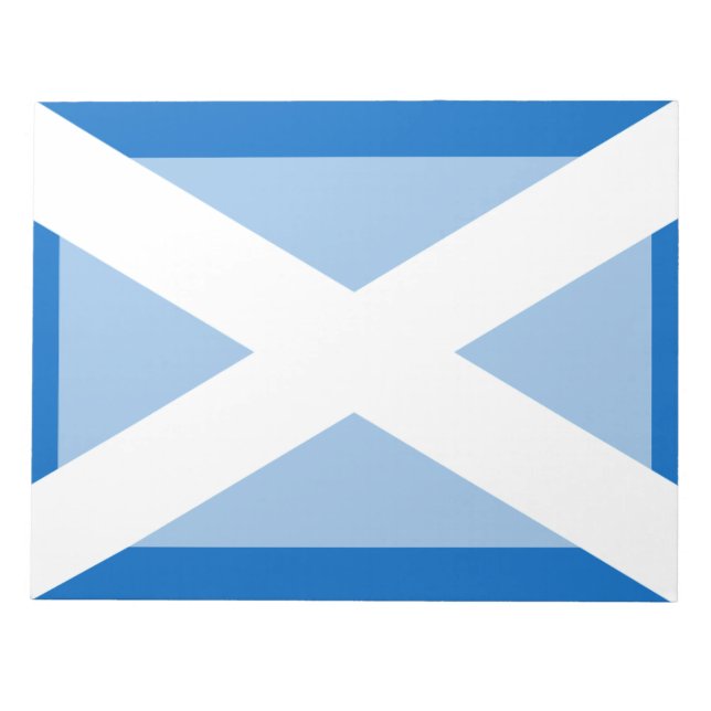 Scottish Cross Scotland Colours Notepad (Front)