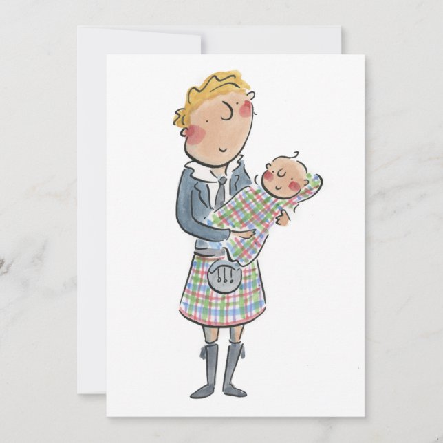 Scottish Dad Invitation (Front)