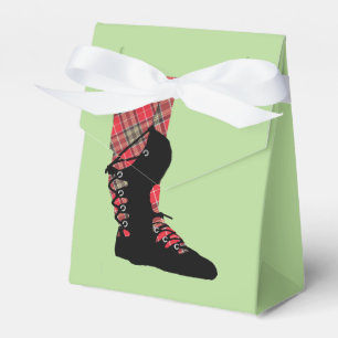 Scottish Dancing Feet Tartan Peraonalized Party Favour Box