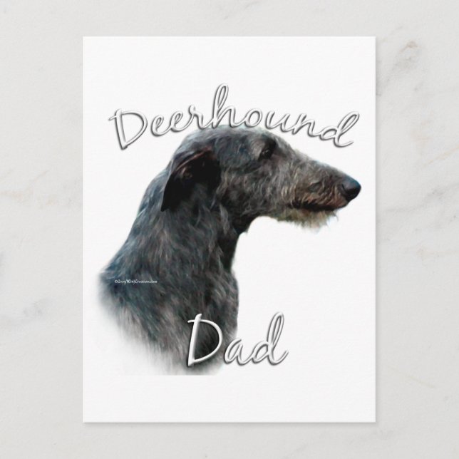 Scottish Deerhound Dad 2 Postcard (Front)