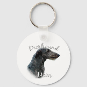 Scottish Deerhound Mum 2 Key Ring
