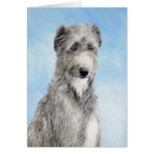 Scottish Deerhound Painting - Cute Original Dog Ar