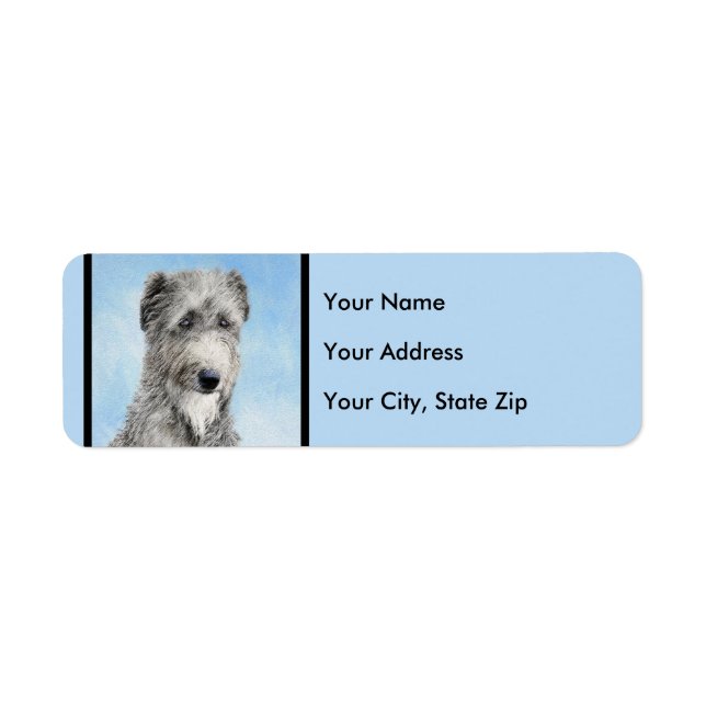 Scottish Deerhound Painting - Cute Original Dog Ar (Front)