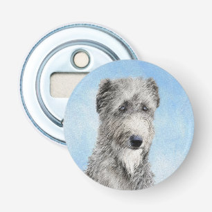 Scottish Deerhound Painting - Cute Original Dog Ar Bottle Opener