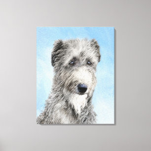 Scottish Deerhound Painting - Cute Original Dog Ar Canvas Print