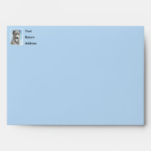 Scottish Deerhound Painting - Cute Original Dog Ar Envelope