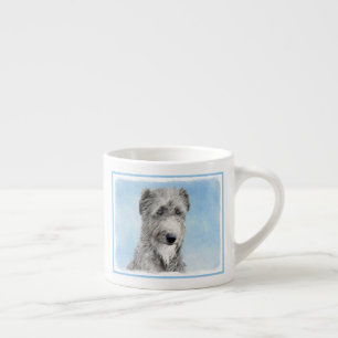 Scottish Deerhound Painting - Cute Original Dog Ar Espresso Cup