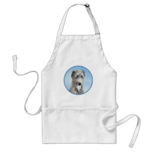 Scottish Deerhound Painting - Cute Original Dog Ar Standard Apron