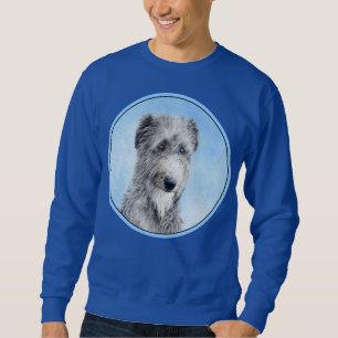 Scottish Deerhound Painting - Cute Original Dog Ar Sweatshirt