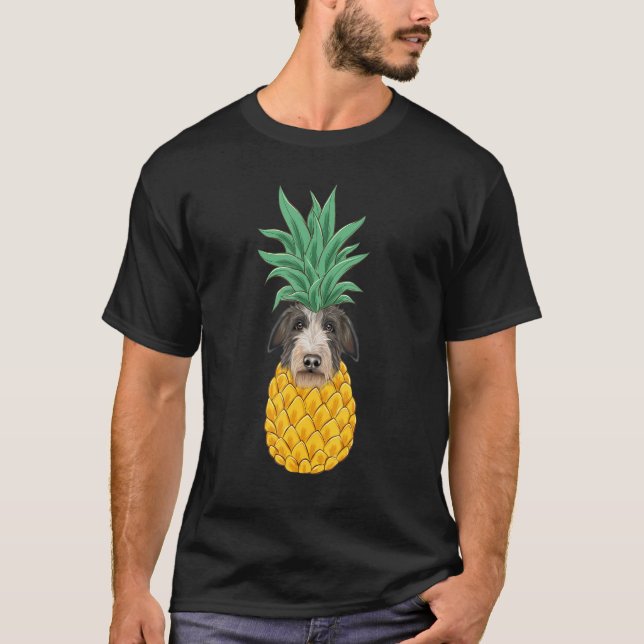 Scottish Deerhound Pineapple Dog T-Shirt (Front)