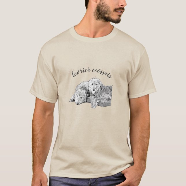 Scottish Deerhound T-shirt best friends (Front)
