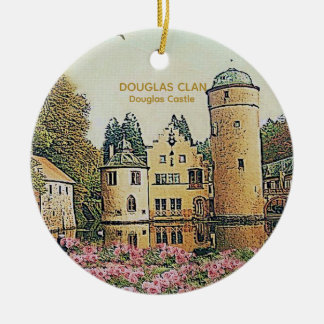 Scottish Douglas Clan's Castle Christmas Keepsake Ceramic Tree Decoration