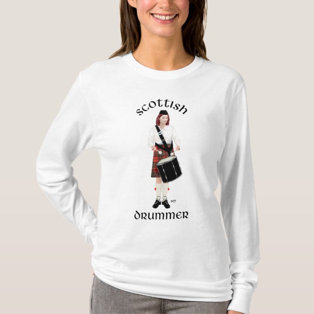 Scottish Drummer - Female T-Shirt (Front)