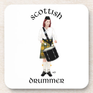 Scottish Drummer - Yellow Kilt Coaster