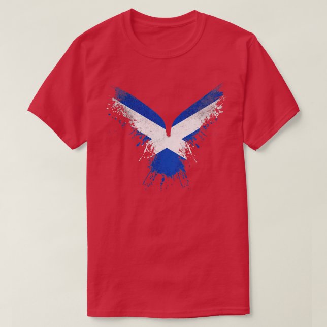 Scottish Eagle Flag T-Shirt (Design Front)