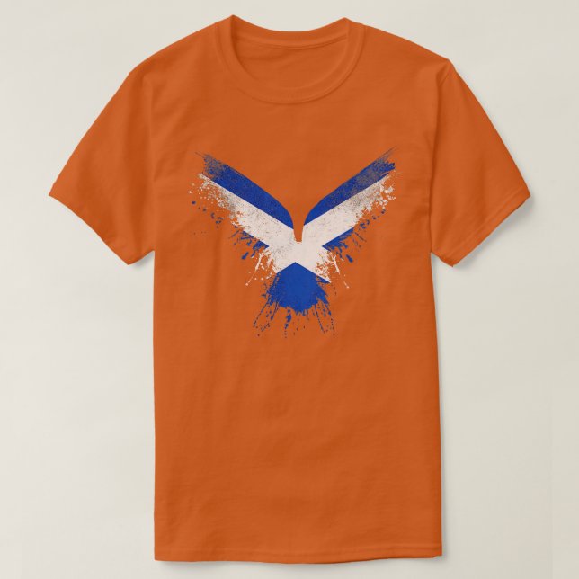 Scottish Eagle Flag T-Shirt (Design Front)