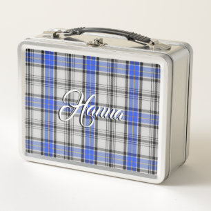 Scottish Eats! Clan Hannay Tartan Plaid Metal Lunch Box
