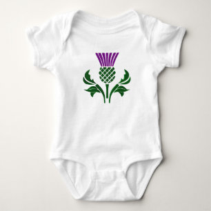 Scottish emblem thistle baby bodysuit