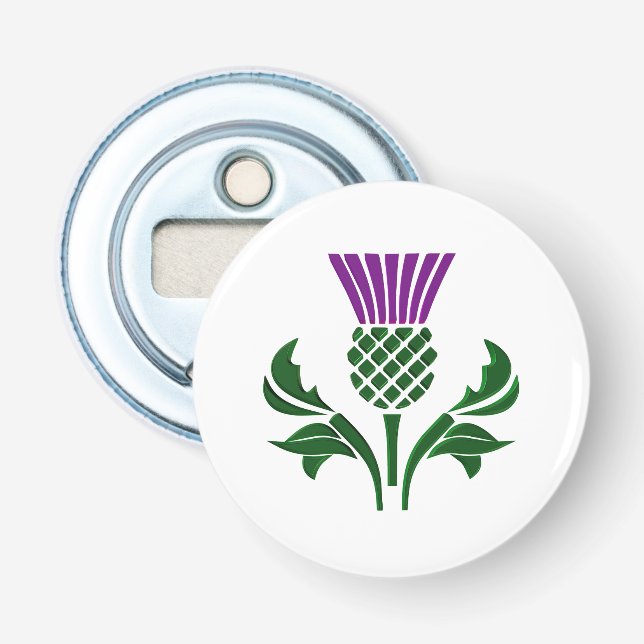 Scottish emblem thistle bottle opener (Front)