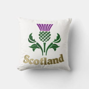 Scottish emblem thistle cushion