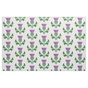 Scottish emblem thistle fabric