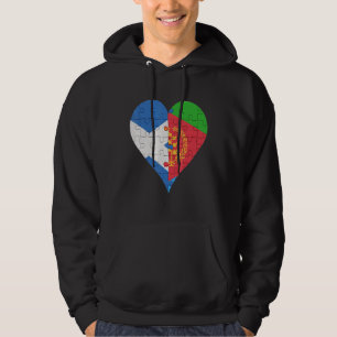 Scottish Eritrean Flag Heart Hoodie