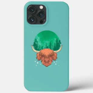 Scottish Farmer Cattle Farm Animal Forest iPhone 13 Pro Max Case