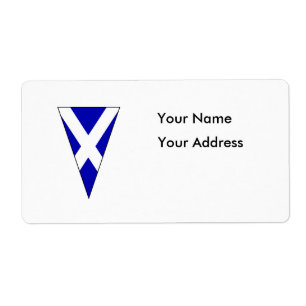 Scottish Flag As Bunting Triangle