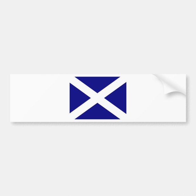 Scottish Flag clothing Bumper Sticker (Front)