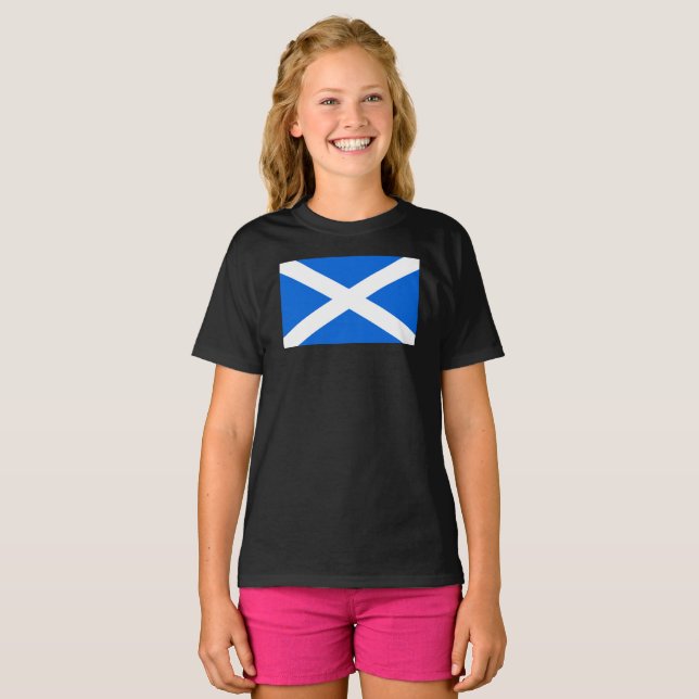 Scottish Flag gccnt T-Shirt (Front Full)