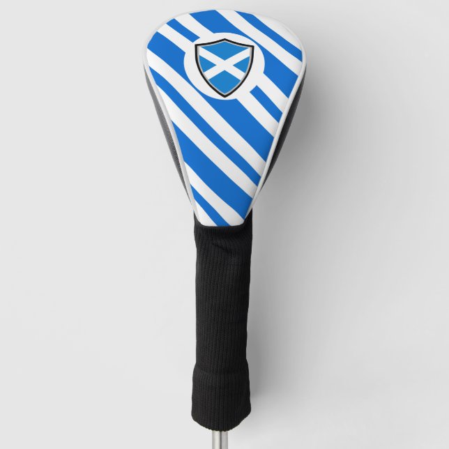 Scottish flag golf head cover (Front)