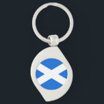 Scottish Flag kct Key Ring<br><div class="desc">Scottish Flag Metal Keychain

Design © Trinkets and Things 2017 - AHP Design. All Rights Reserved.</div>