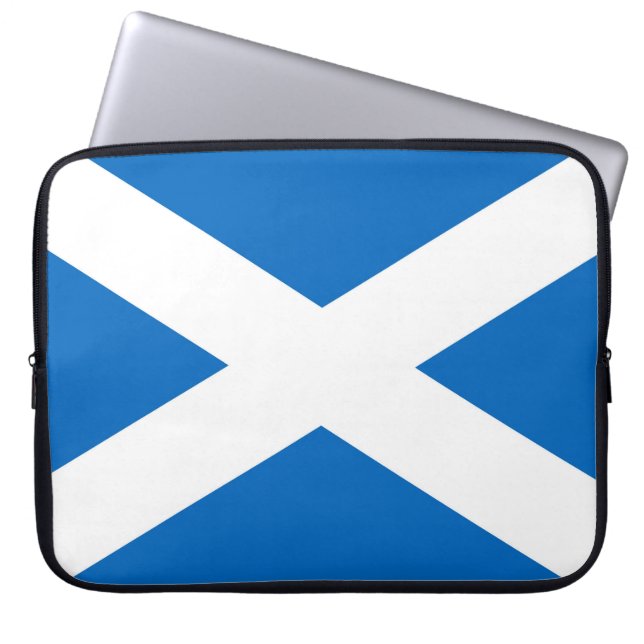 Scottish flag laptop sleeve (Front)