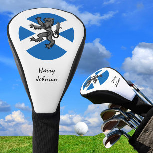 Scottish Flag, Lion & Monogrammed Golf Clubs Cover