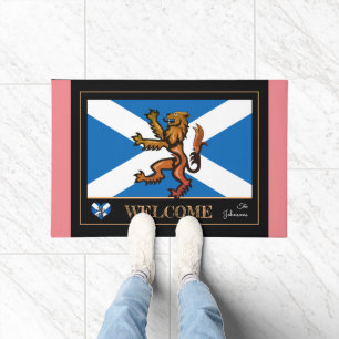Scottish Flag & Lion, Scotland house mats /sports