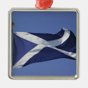 Scottish Flag Metal Tree Decoration