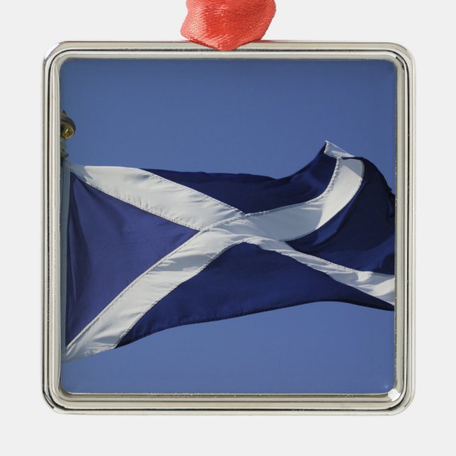 Scottish Flag Metal Tree Decoration (Front)