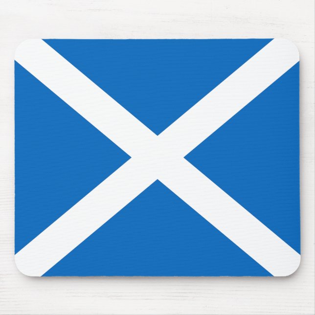 Scottish Flag Mouse Mat in Official Colours (Front)