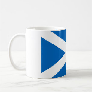 Scottish flag mug