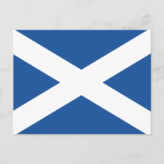 Scottish flag of Scotland custom postcards (Front)
