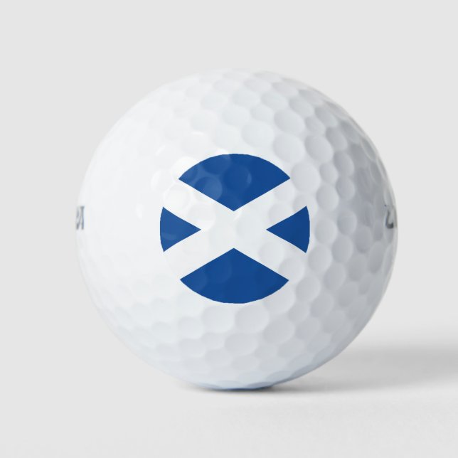 Scottish flag of Scotland golf ball set gift (Front)