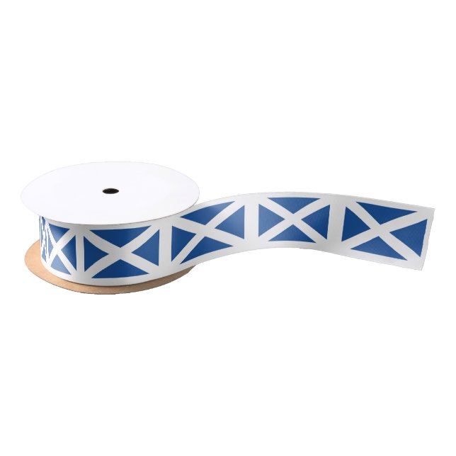 Scottish flag of Scotland Satin Ribbon (Spool)
