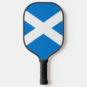 Scottish flag pickleball paddle